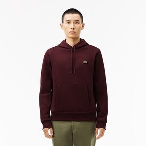 Lacoste Men's Burgundy Hoodie